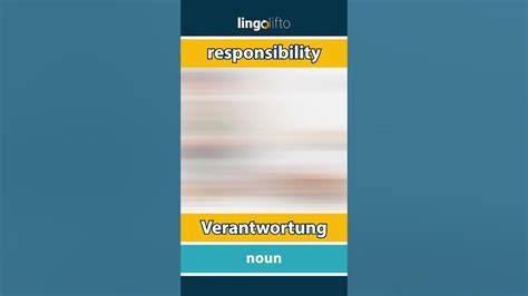 englisch verantwortung|verantwortung in english.